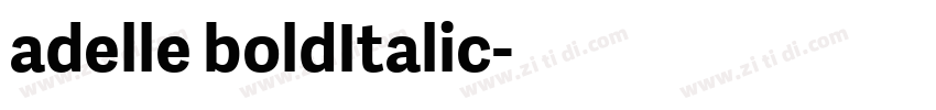 adelle boldItalic字体转换
